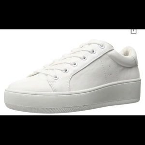 Steve Madden white platform sneakers